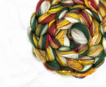 Christmas Lights Top (85% Shetland Wool, 15% Sari Silk)